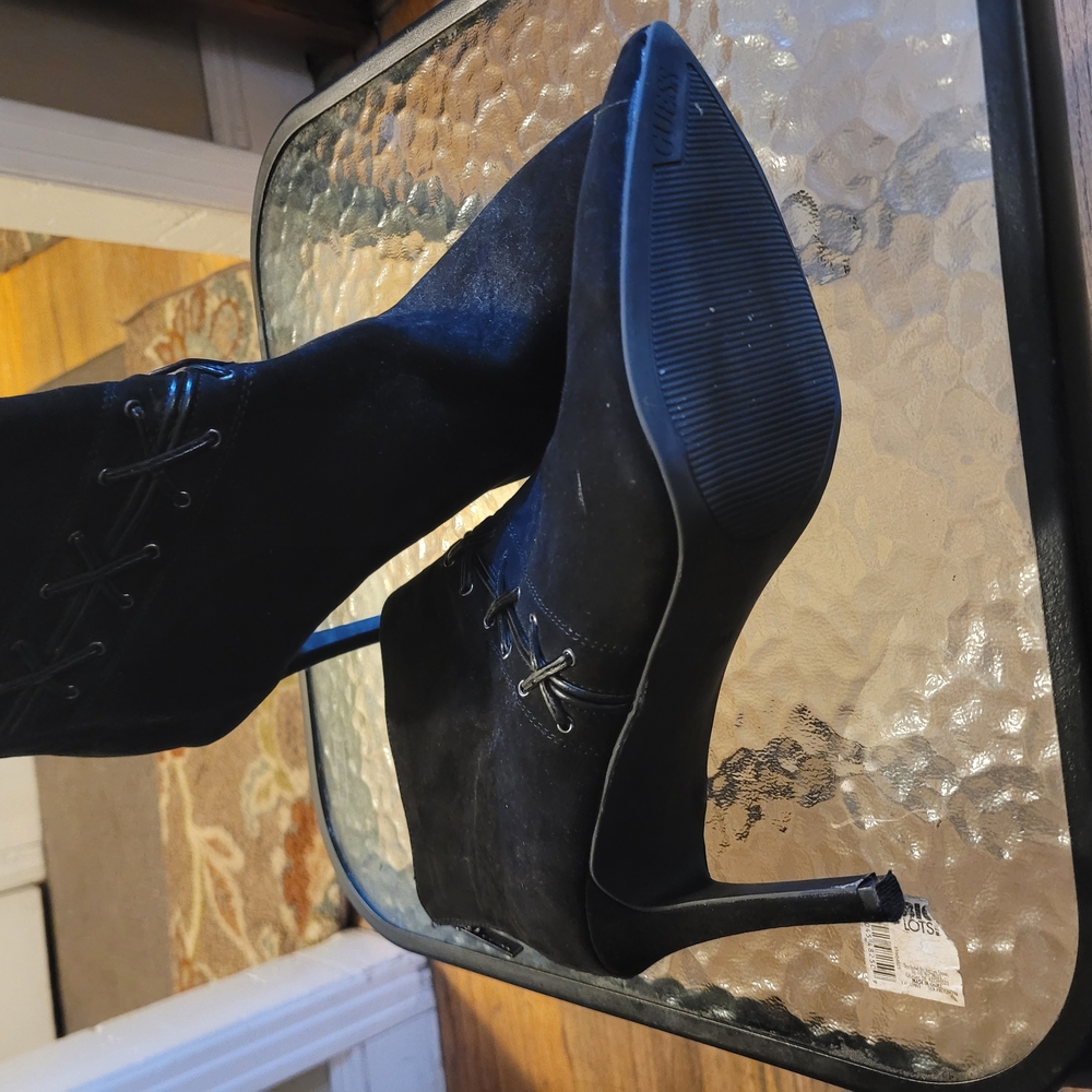 Elegant Black Stiletto Ankle Boots